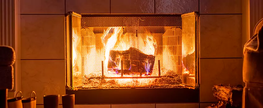 Mendota Hearth Landscape Fireplace Installation in Stratford, Connecticut